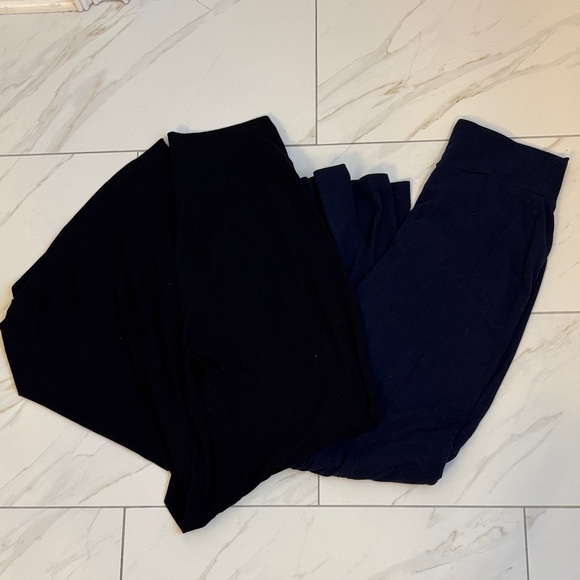 Pinkblush Navy and Black Wide Leg Maternity Pants - Size XL Maternity - Picture 1 of 8